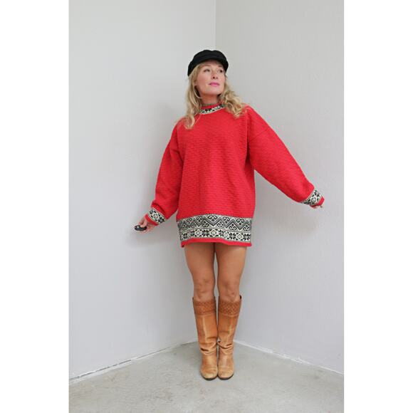 2000's Vintage Gap Oversized Winter Wool Sweater or Mini Dress Women's SM MD LG - Picture 6 of 9